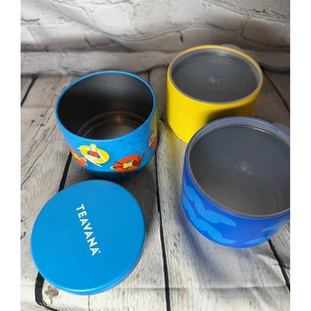 Teavana Starbucks 6 oz Stackable  Swimmers Loose-leaf Tea Storage Tin - Picture 2 of 6